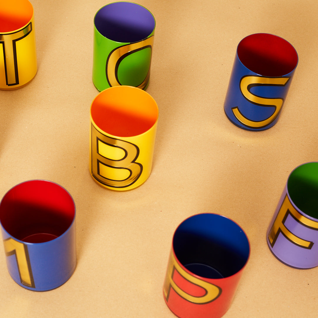 Alphabet Brush Pot - I