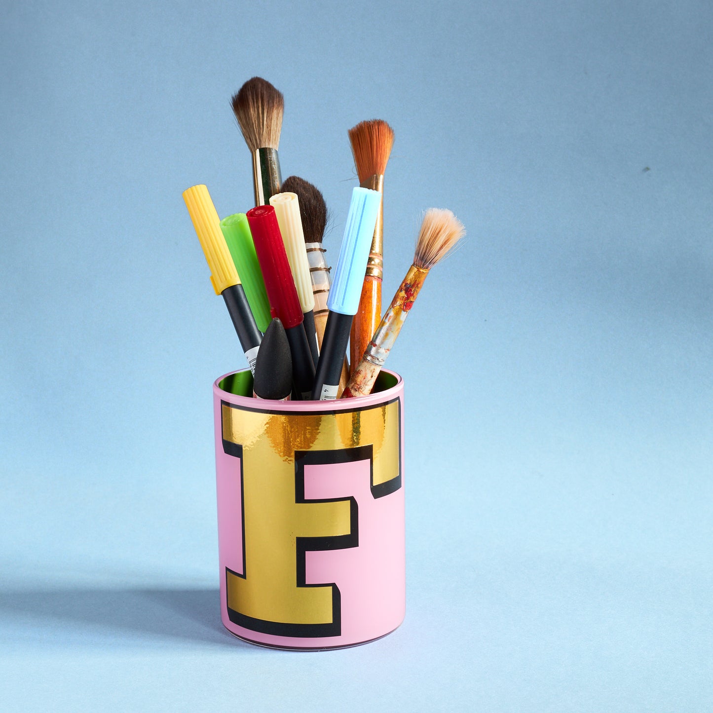 DISCONTINUED: Alphabet Brush Pot - N
