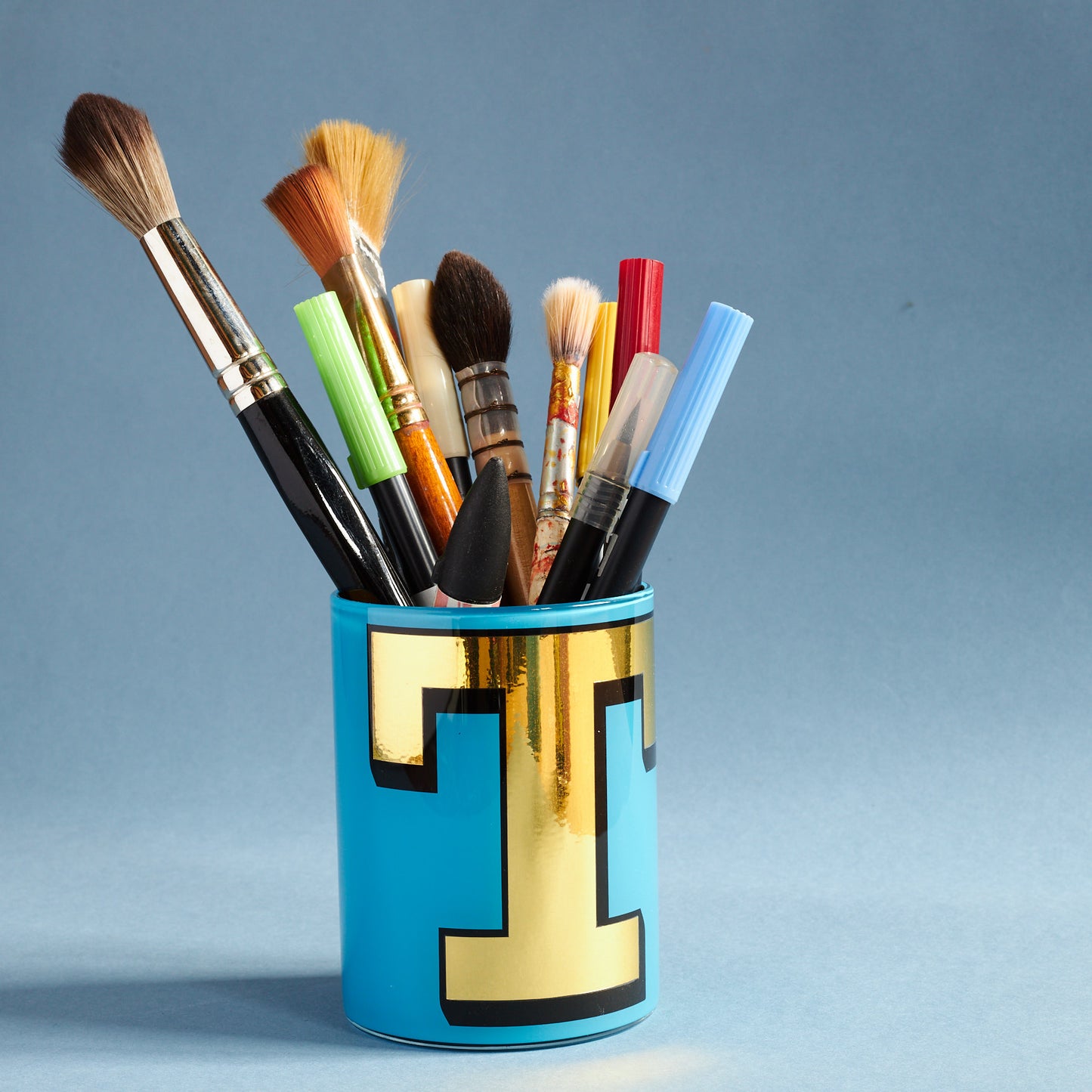 DISCONTINUED: Alphabet Brush Pot - X
